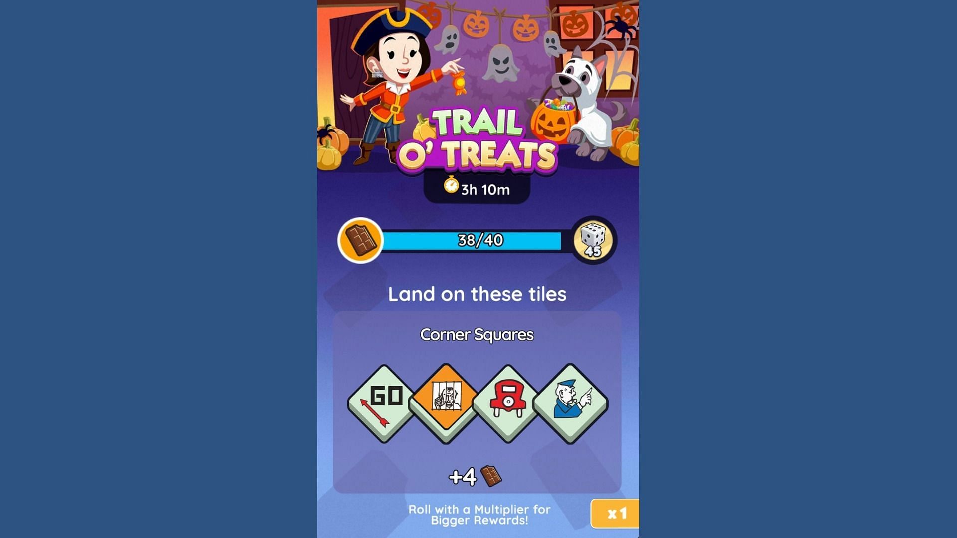 Trick O&#039; Treat event rewards Candy Tokens (Image via Scopely)