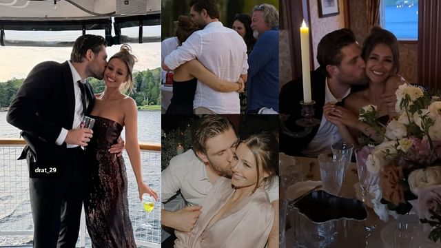 Leon Draisaitl receives birthday wish from fiancee Celeste (Credit: IG @celestedesjardins)