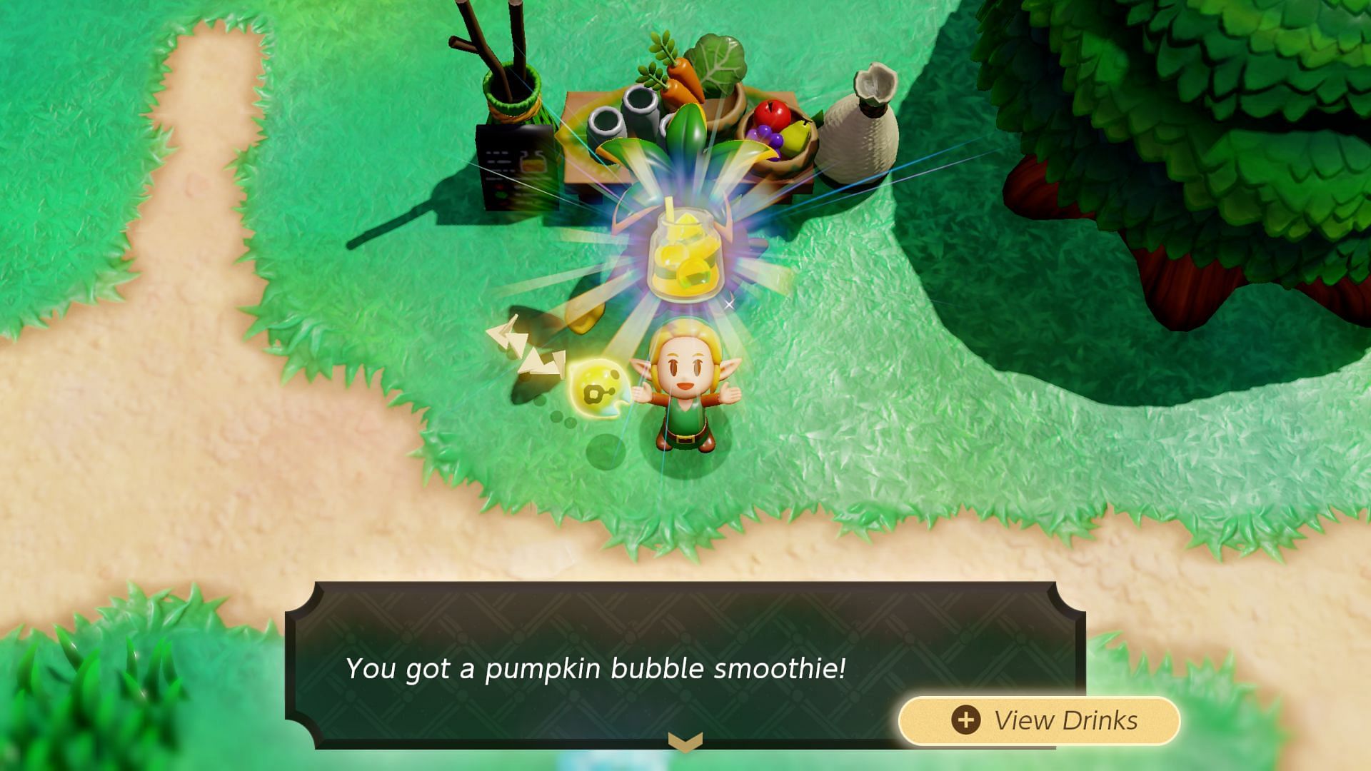 There are 59 Smoothies and 10 Potions to craft at a Smoothie Shop (Image via Nintendo)