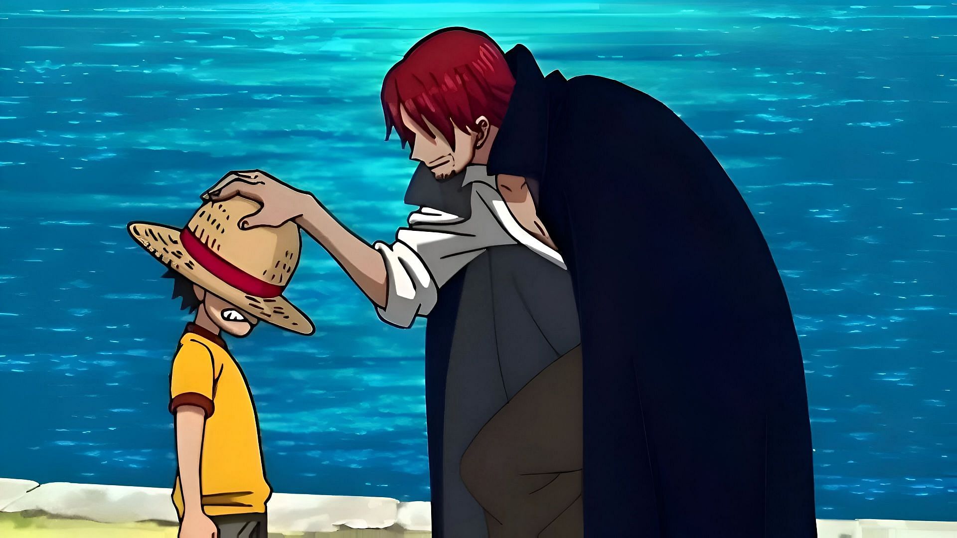 Shanks and Luffy as seen in the anime (Image via Toei Animation)