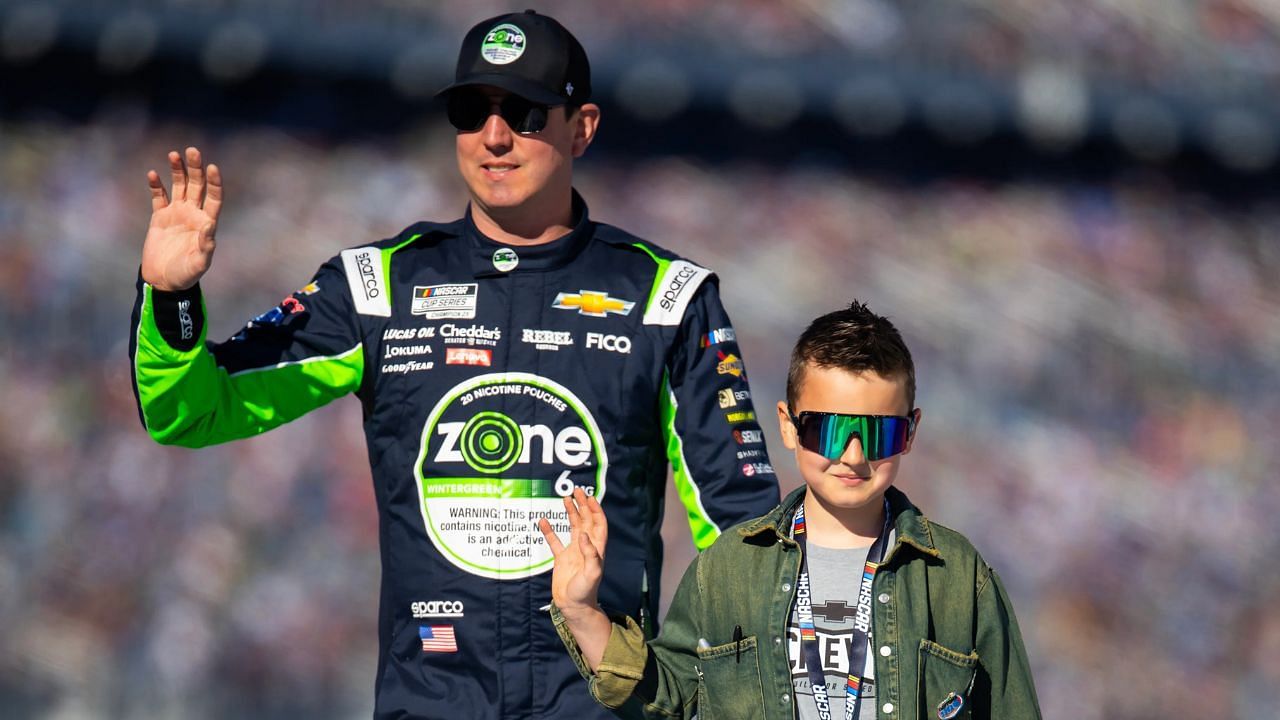 Kyle Busch and Brexton Busch