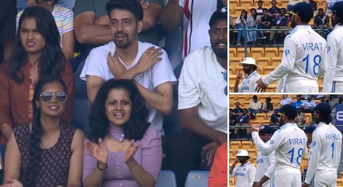 [Watch] Chinnaswamy crowd gets behind Virat Kohli on Day 5 of 2024 IND vs NZ 1st Test
