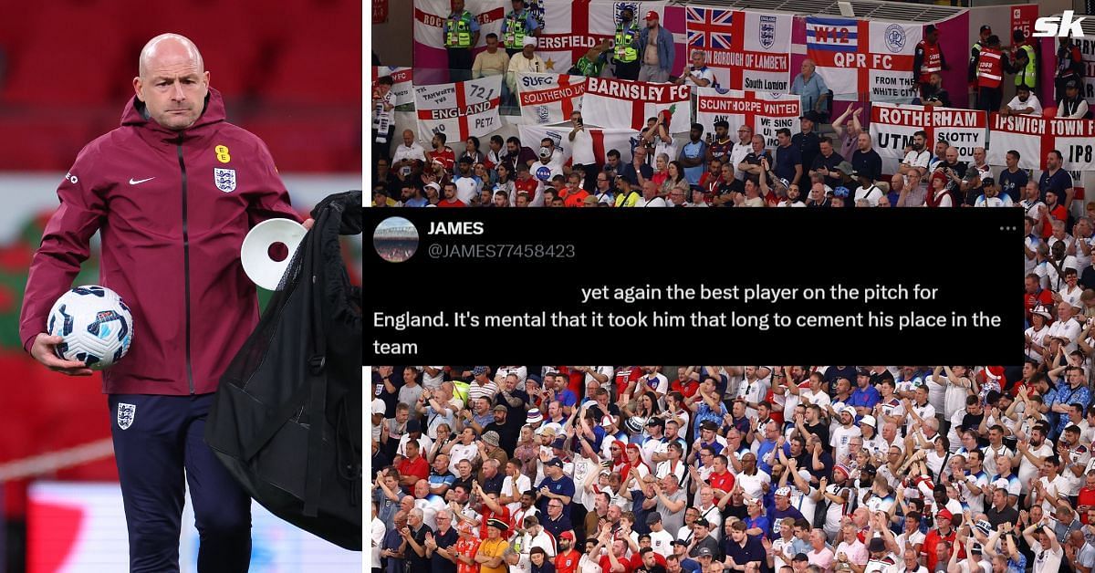 Fans hail England star as he shines in unnatural position in their 3-1 win over Finland (Getty, X/@JAMES77458423)