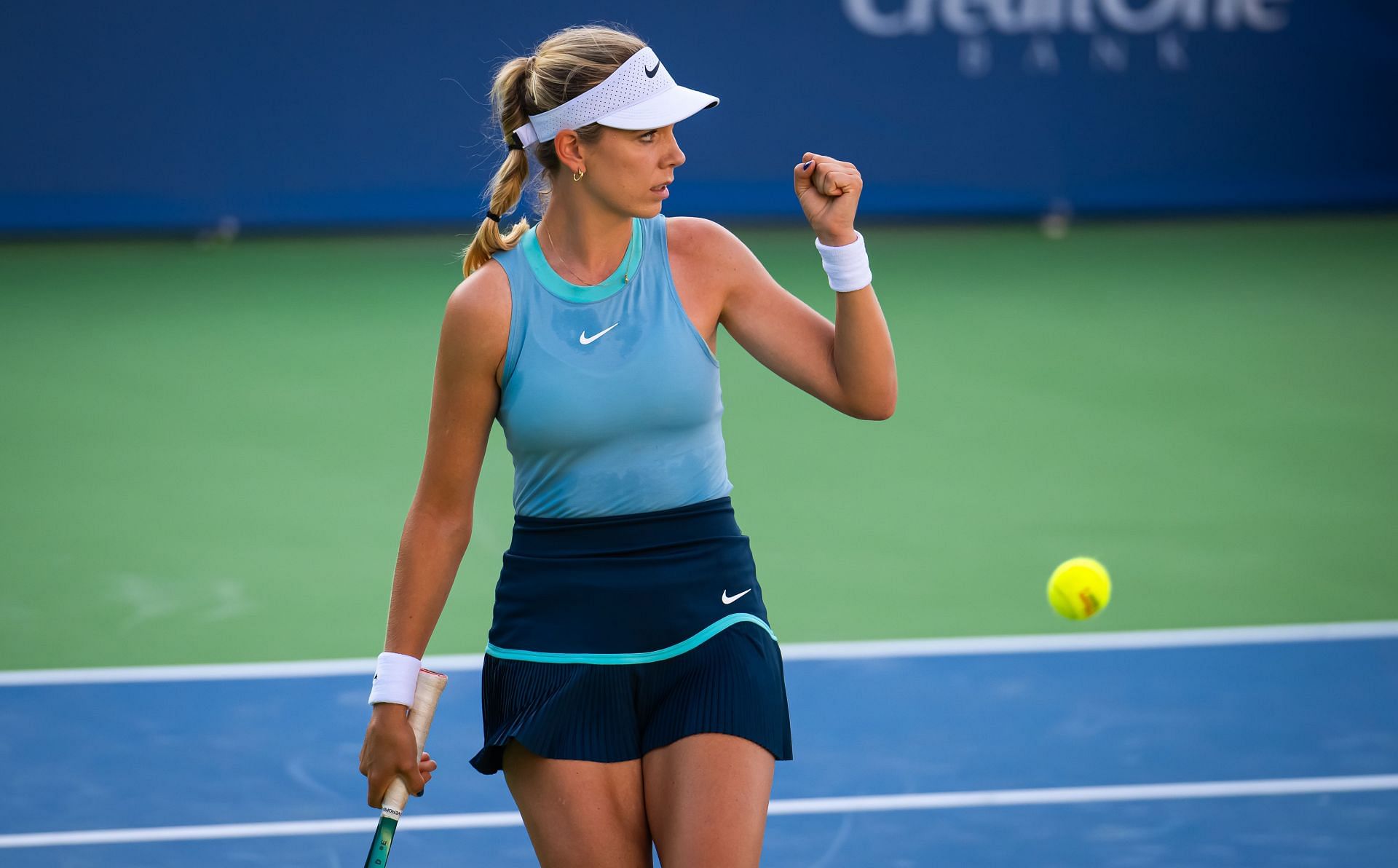 Boulter celebrates a point in the Cincinnati Open 2024 - Day 3 - Source: Getty