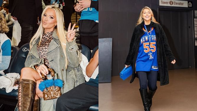 Isaiah Hartenstein's wife Kourtney Kellar drops 1-word reaction to Julius Randle's wife Kendra Randle's striking game-day outfit