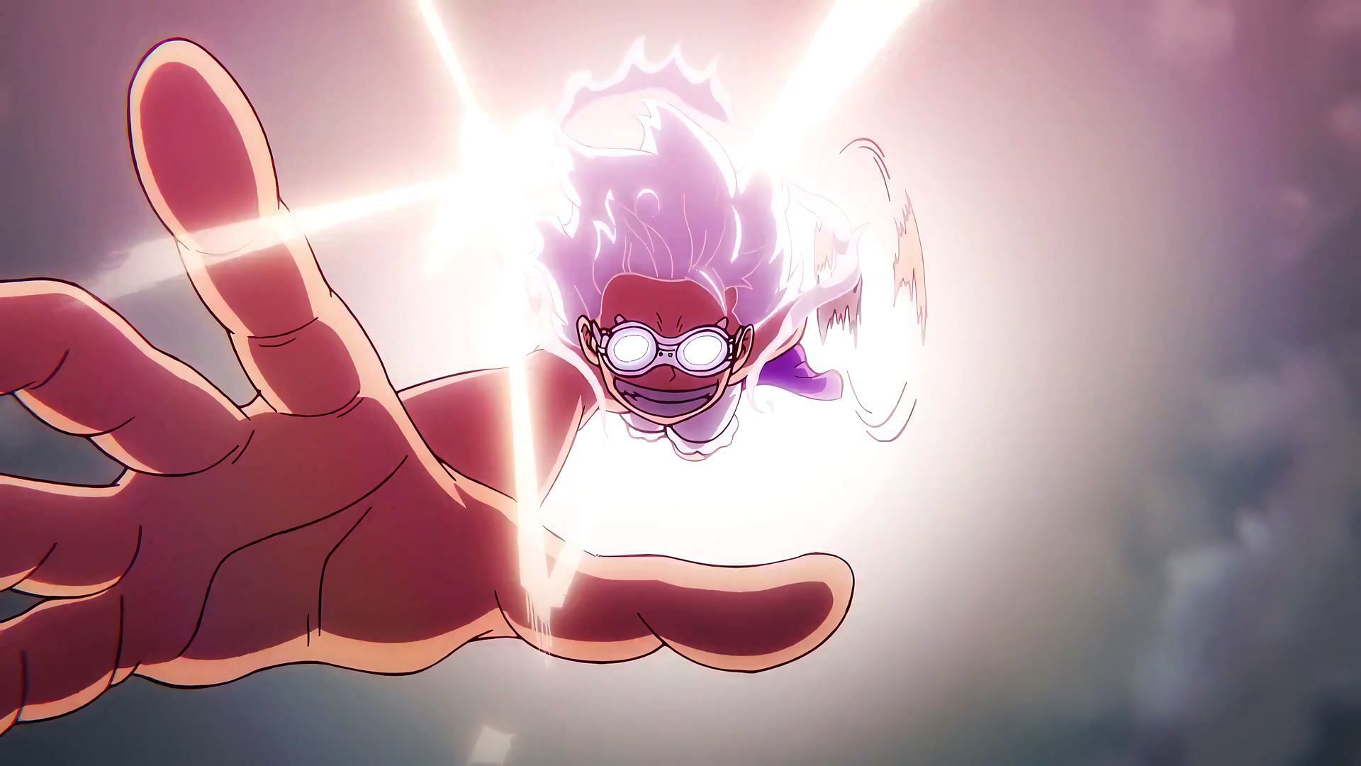 Luffy using the unreal powers of Gear 5 (Image via Toei Animation)