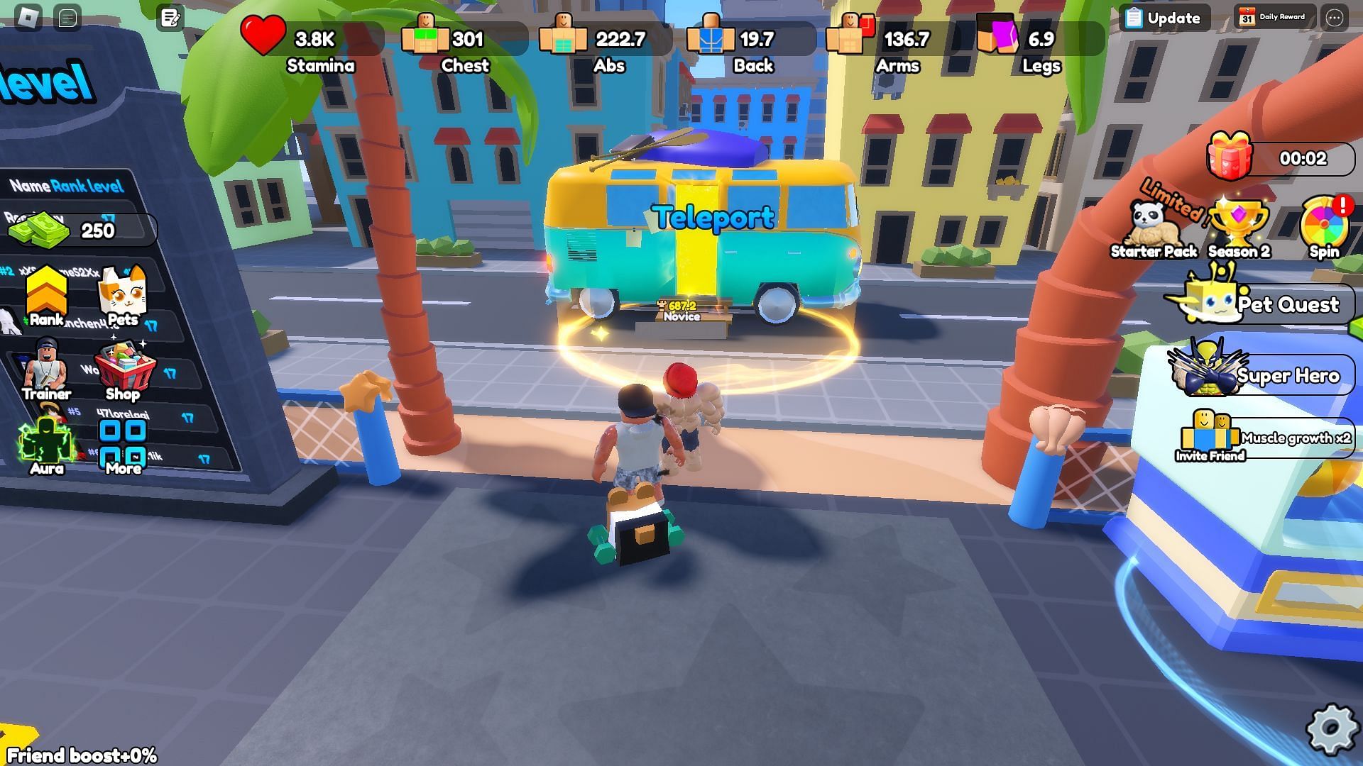 Access World 6 using the in-game teleporter (Image via Roblox)