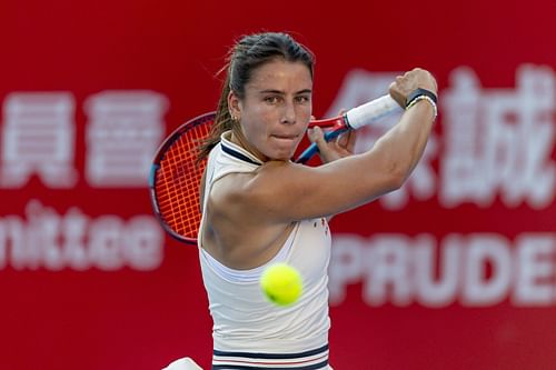 Emma Navarro in action at the Hong Kong 125 Open (Image Source: Getty)