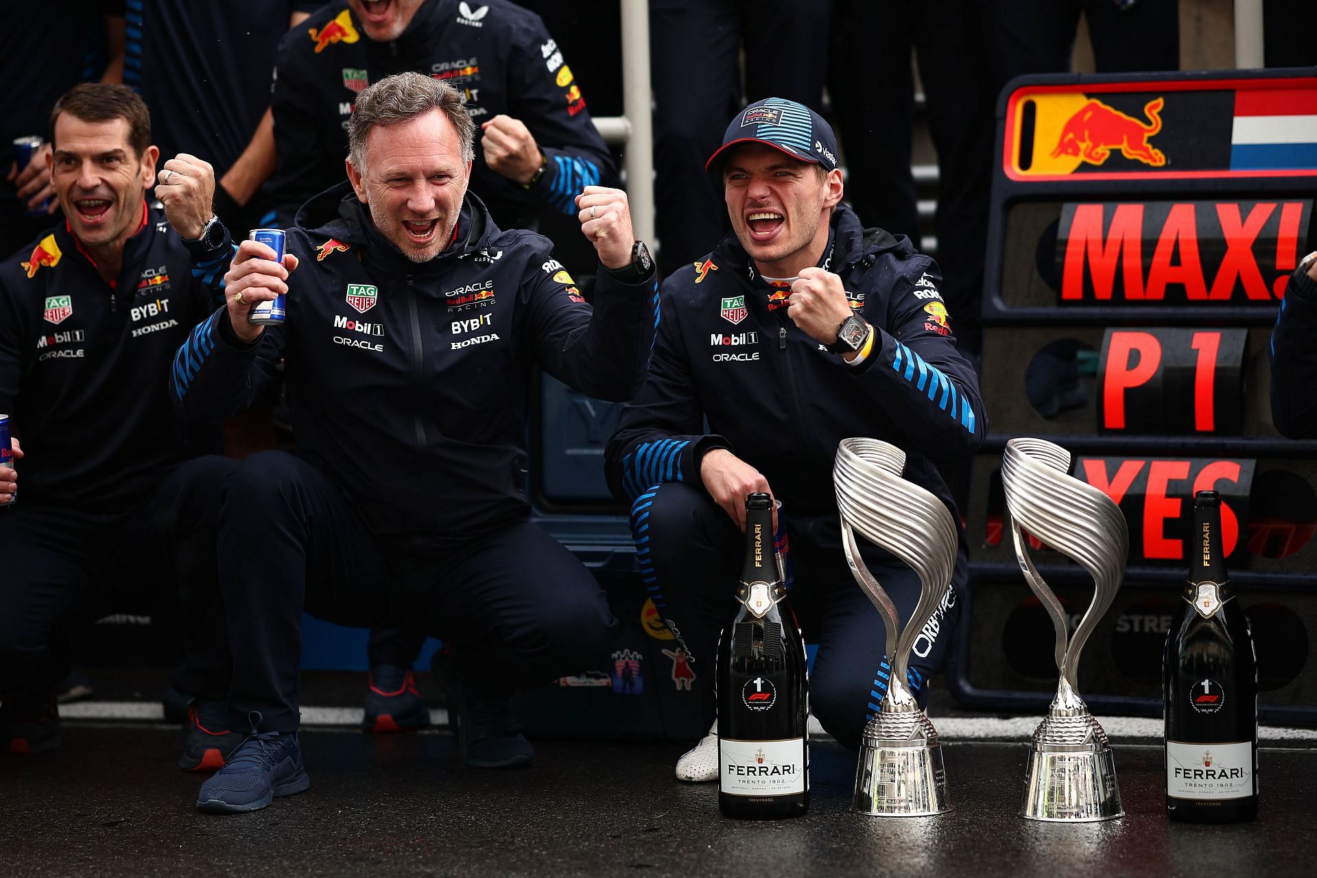 Christian Horner and Max Verstappen (Source: Getty)