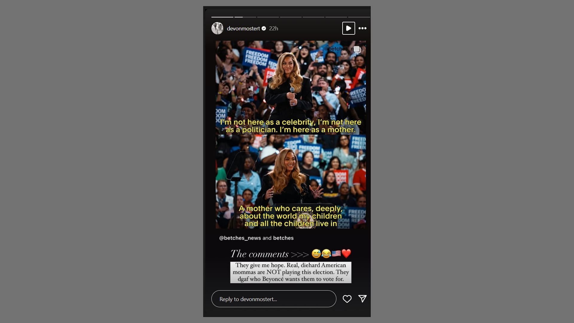 Raheem Mostert&#039;s wife Devon backs &#039;American mommys&#039; for trolling Beyonce&#039;s speech at Kamala Harris&#039; rally (Image Source: instagram.com/devonmostert)