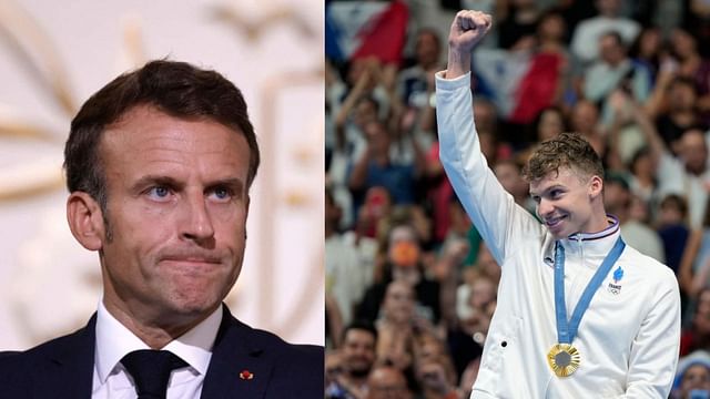 Emmanuel Macron weighs in on the incredible performance of Leon Marchand at the Paris Olympics [Image Source : Getty]