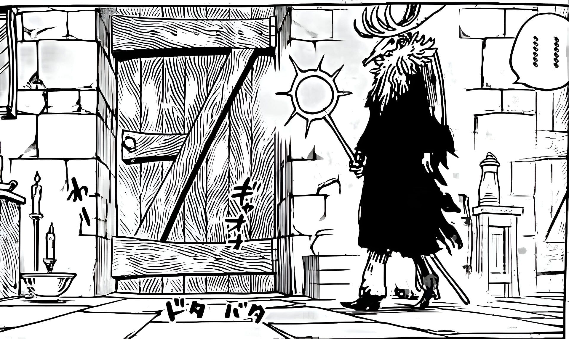 The fake sun god as seen in the manga (Image via Shueisha)