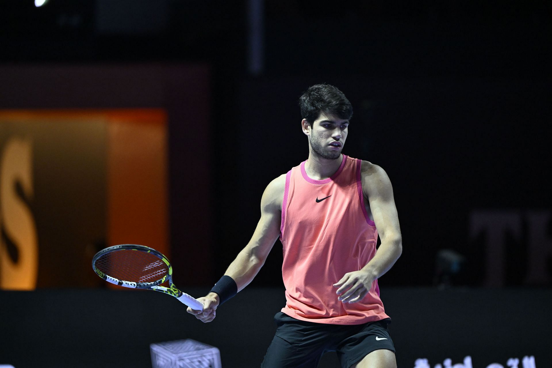 Carlos Alcaraz in action at the Six Kings Slam (Image Source: Getty)