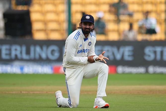 Fans play guessing game as video of KL Rahul touching Bengaluru pitch after IND vs NZ 2024 1st Test goes viral