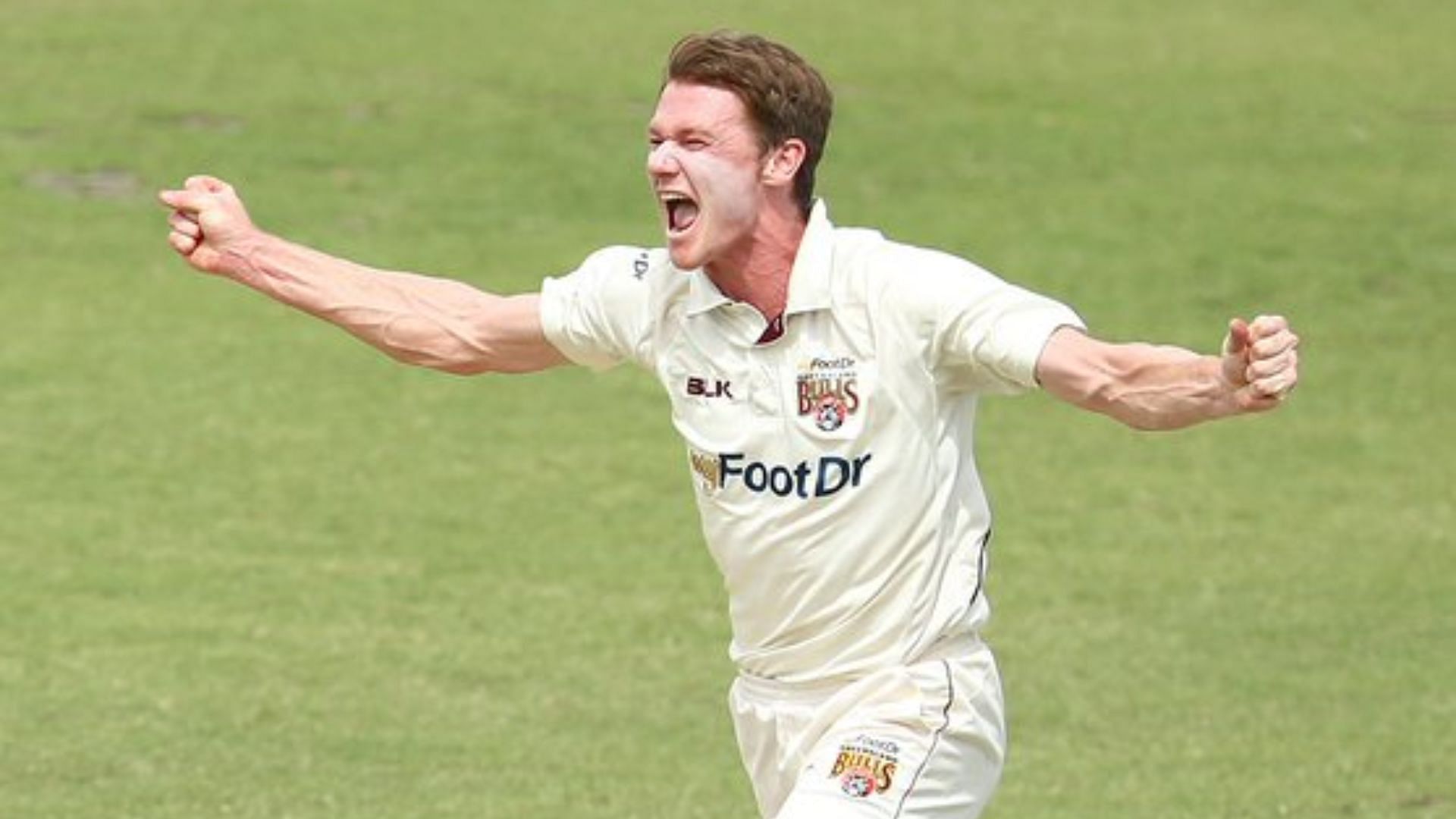 Brendan Doggett bagged six wickets against India A in the first unofficial Test 9Image Credits: Queensland Cricket/X)
