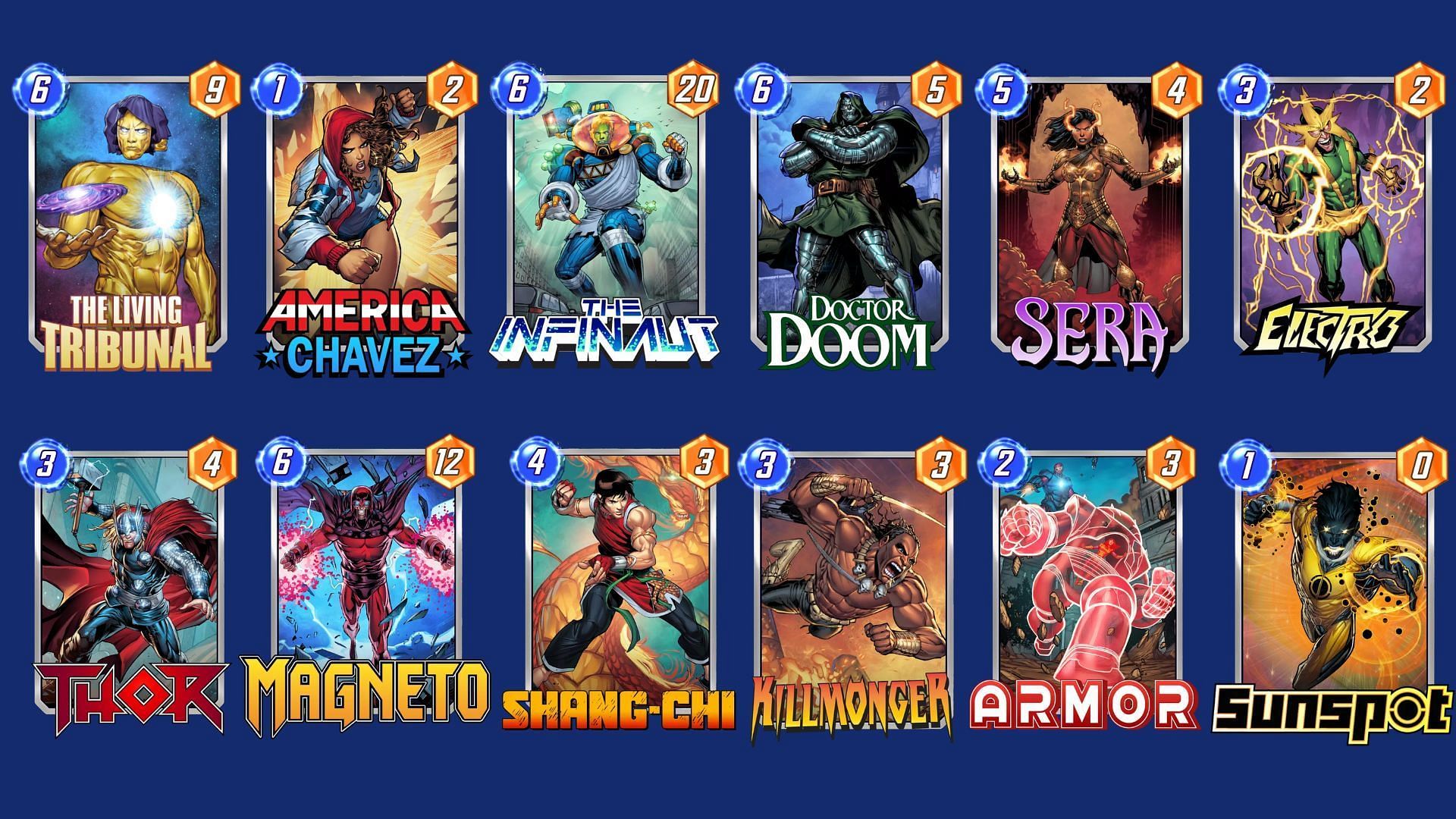 The High-Power Ramp deck is another great Marvel Snap Living Tribunal deck (Image via Nuverse)