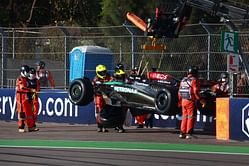 Watch: George Russell suffers a crash during the F1 Mexican GP FP2