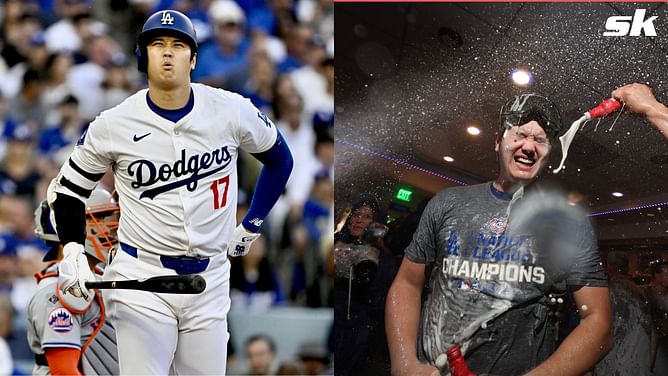 "Convinced Shohei Ohtani knows more English than he lets on" - Fans react to Dodgers star celebrating 2024 World Series berth
