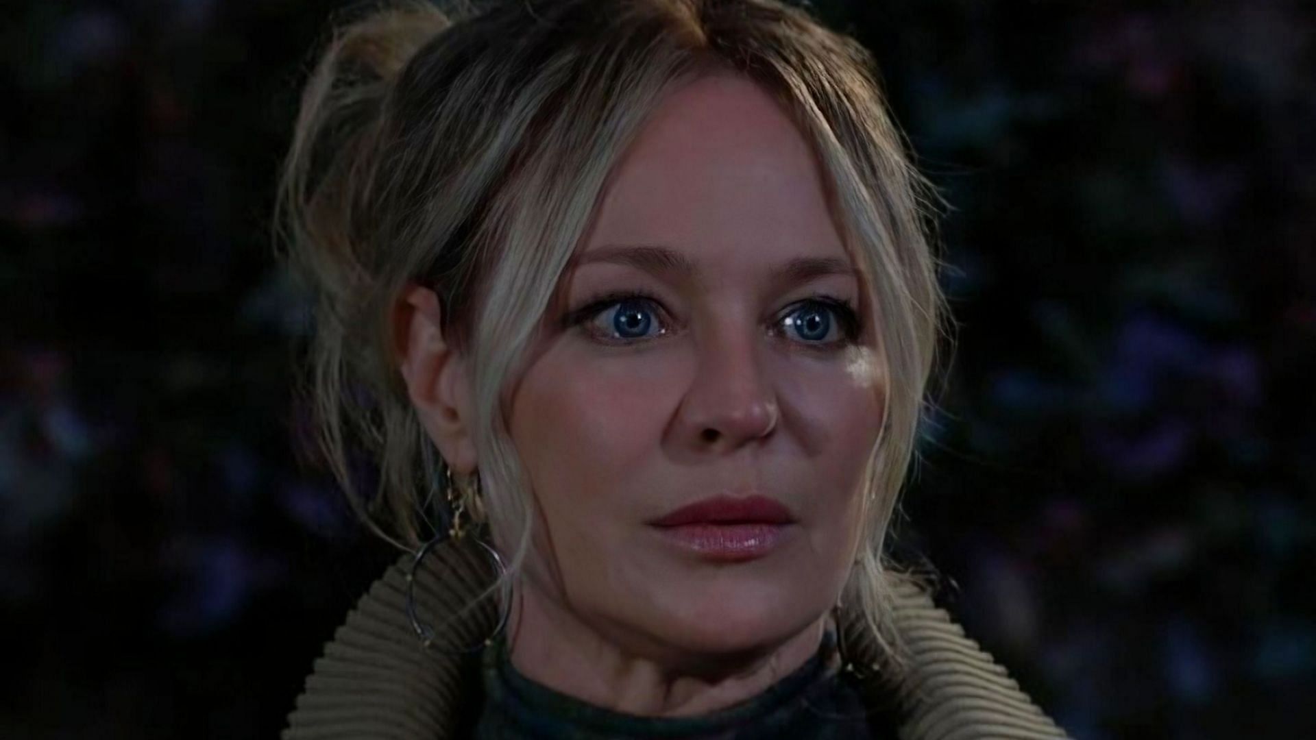 Sharon Newman in a still from The Young and the Restless (via CBS)