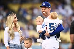Freddie Freeman's wife Chelsea shares adorable moment from Dodgers kids' pizza-making class