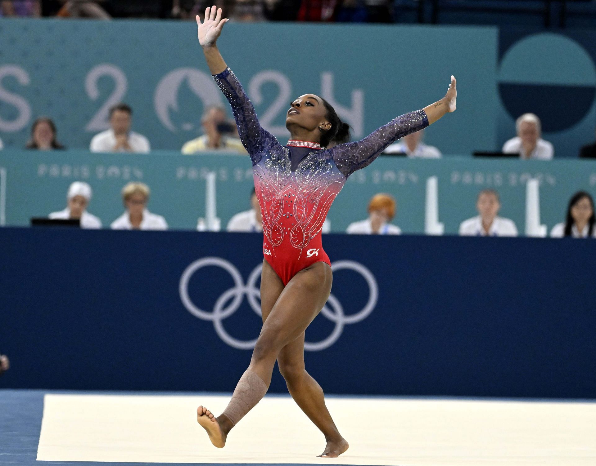 Gymnastics during the Paris 2024 Olympics. - Source: Getty