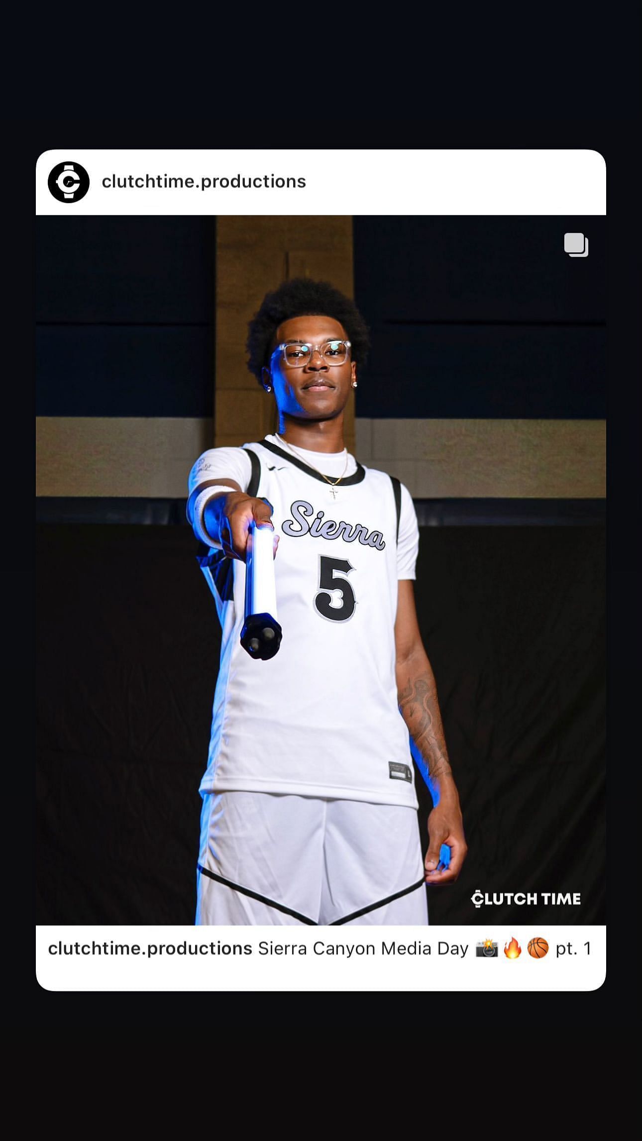 Bryce James shares snaps from Sierra Canyon&#039;s media day (Credits: Bryce James IG)