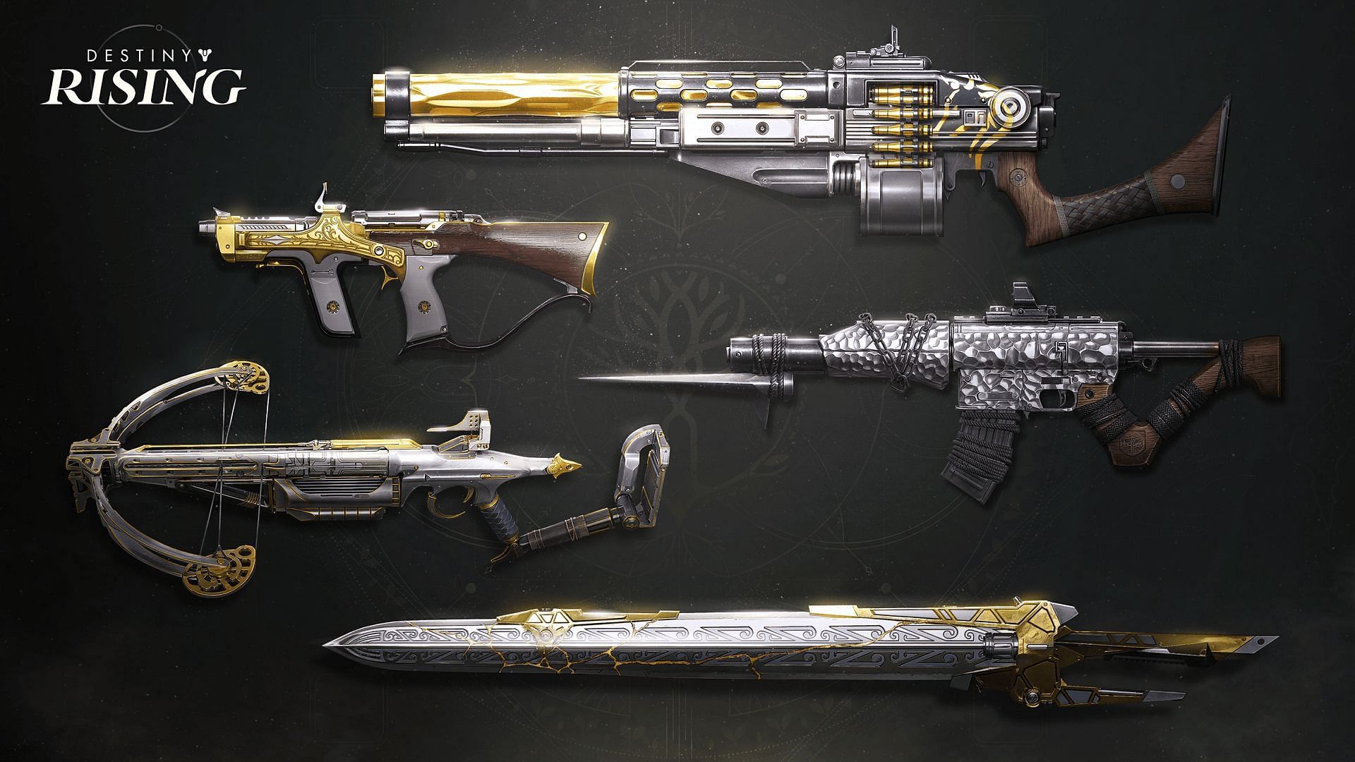 Different weapons in Destiny: Rising (Image via NetEase Games)