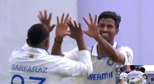 [Watch] Washington Sundar cleans up Tim Southee for maiden Test 5-fer in during 2024 IND vs NZ 2nd Test