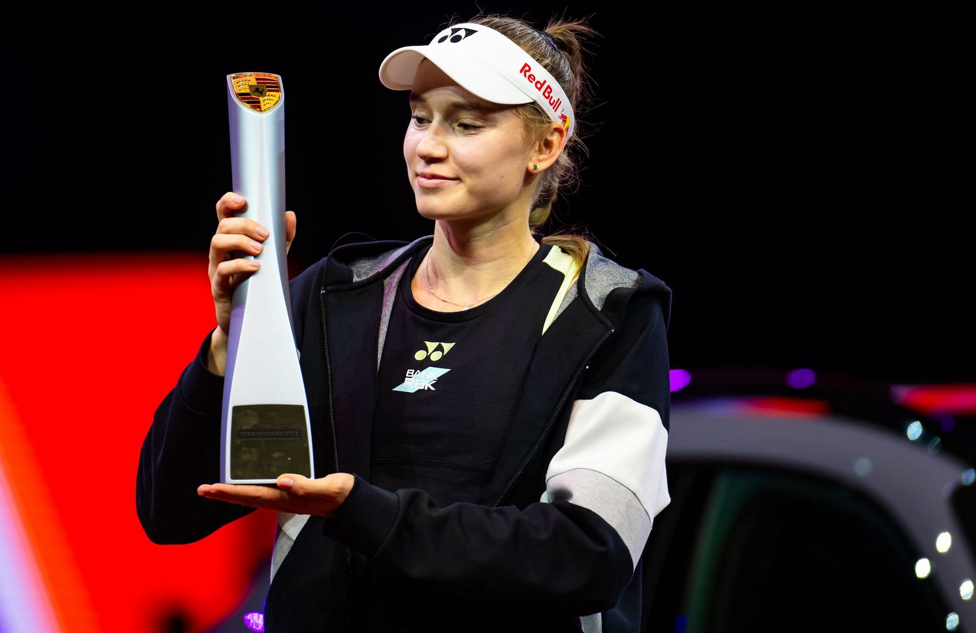 Rybakina pictured at the WTA 500 in Stuttgart - Image Source: Getty