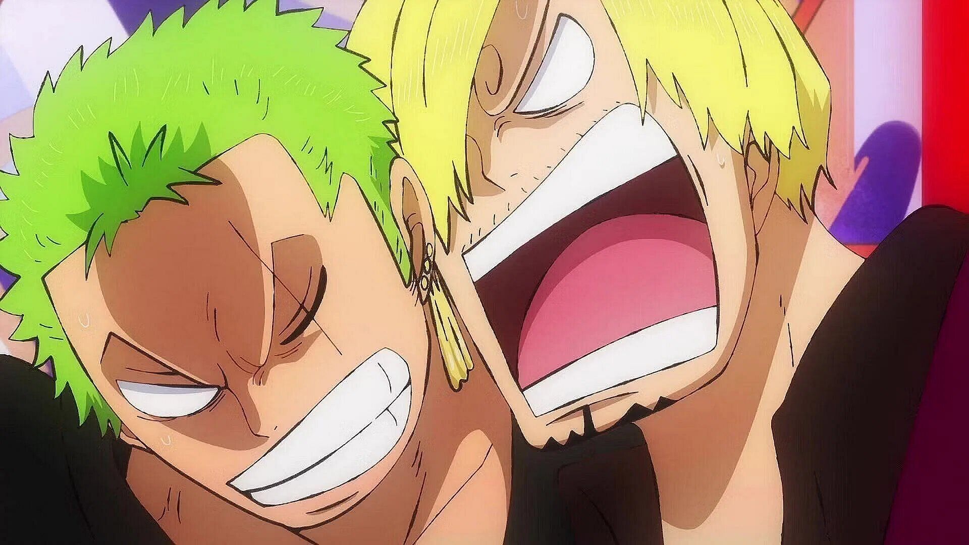 One Piece could be setting up a Zoro-Sanji clash (Image via Toei Animation).