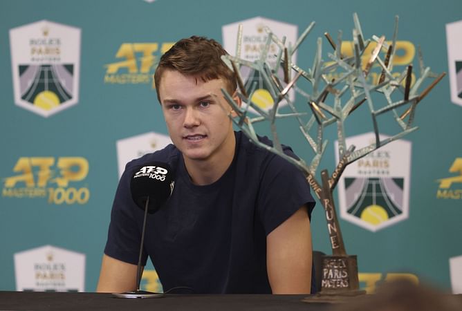 "I'm going to have to thank my parents" - Holger Rune jokes about inheriting his intimidating legs following Paris Masters 2R win
