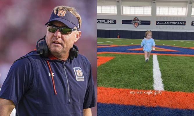 “My war eagle girly”: Hugh Freeze’s daughter Ragan shares Instagram stories of his granddaughter at Auburn facility