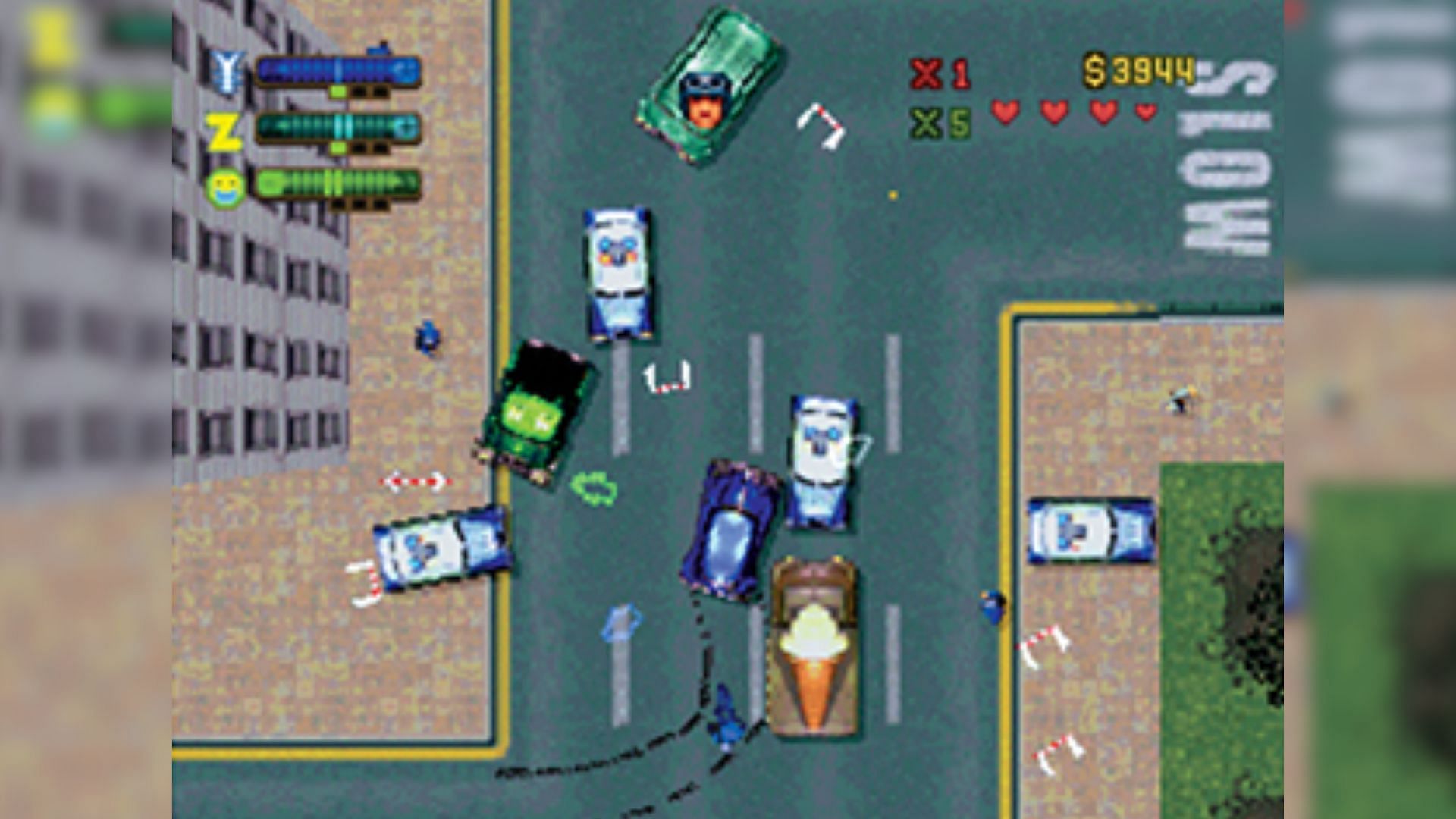 An official in-game screenshot for GTA 2 parents guide readers (3/4) (Image via Rockstar Games)