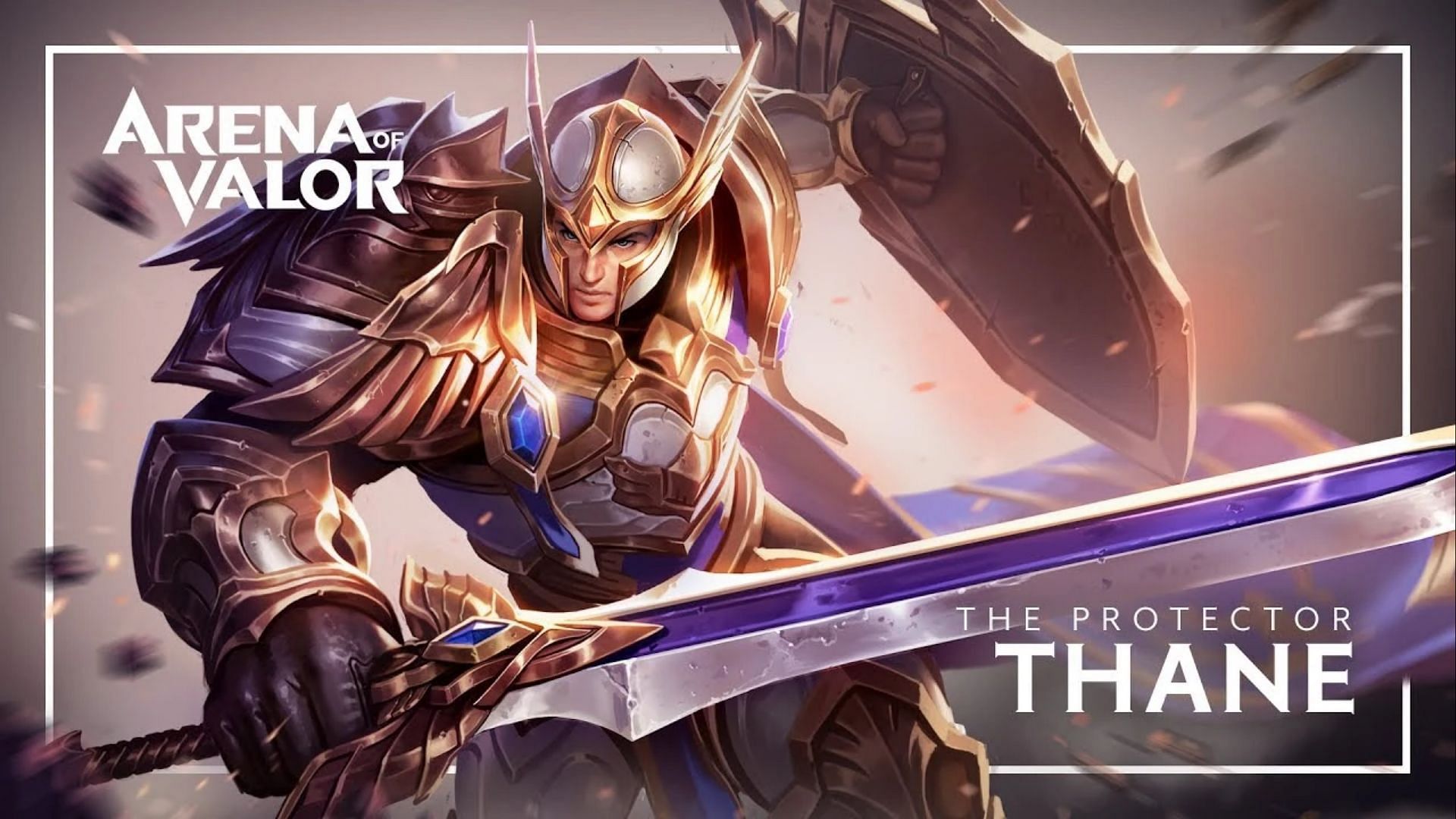 His theme is plain but efficient, making him one of the most valuable tank heroes in Arena of Valor for any team composition (Image via Level Infinite)