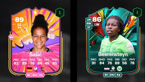 Sasic Hero and Beerensteyn Total Rush cards (Images via FUTWIZ || EA Sports)