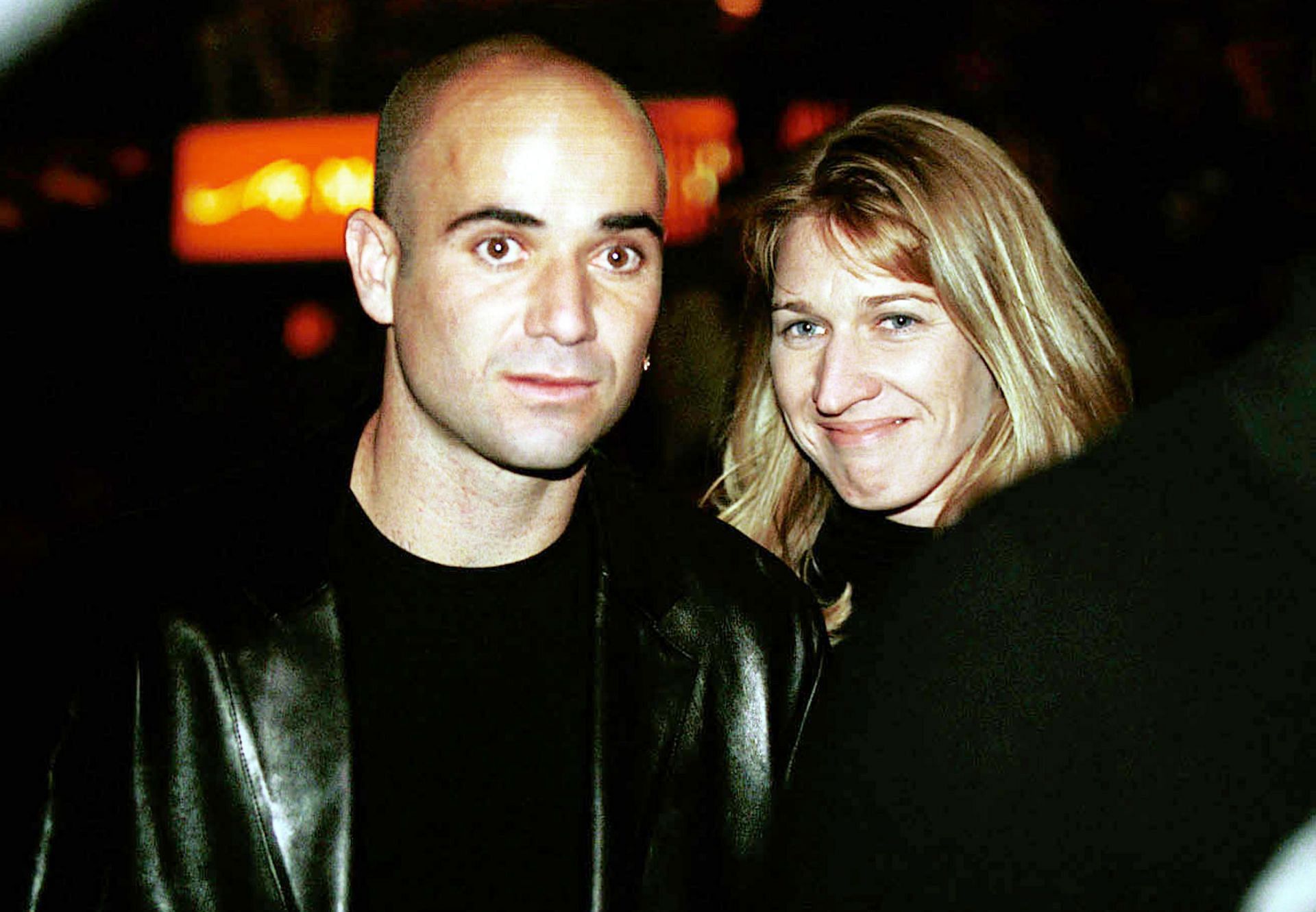 Andre Agassi (L) and Steffi Graf pictured together | Image Source: Getty