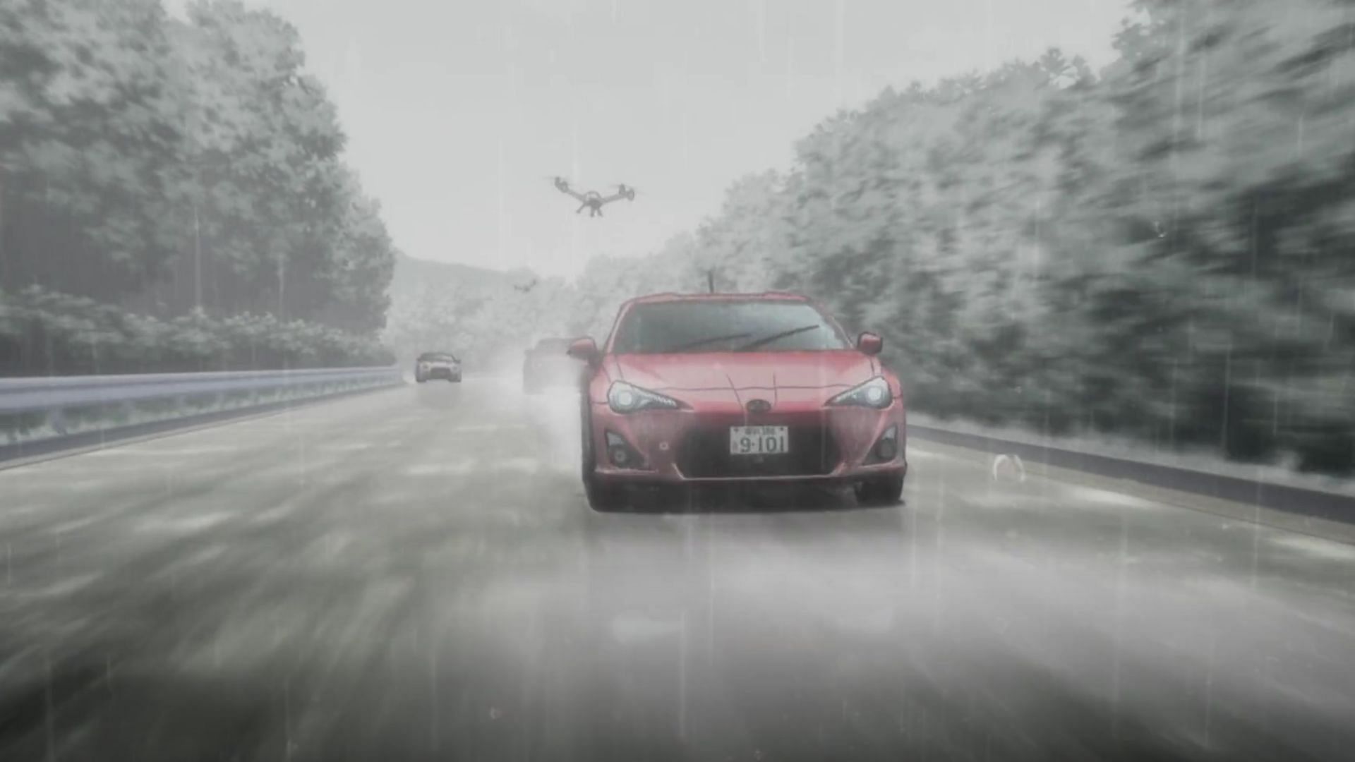 Kanata&#039;s Toyota 86 as seen in MF Ghost (Image via Felix Film)