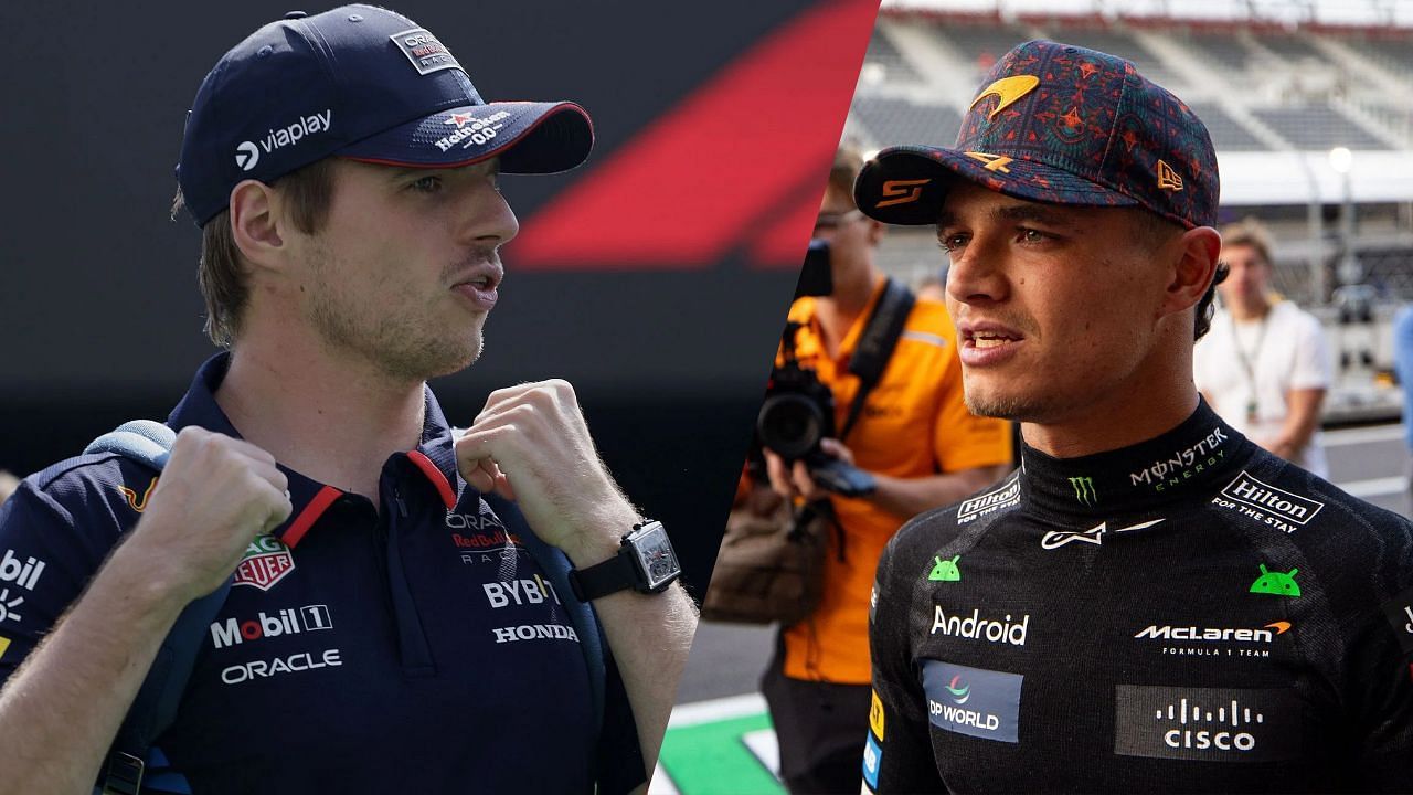 Max Verstappen and title rival Lando Norris (Image credits: Getty)