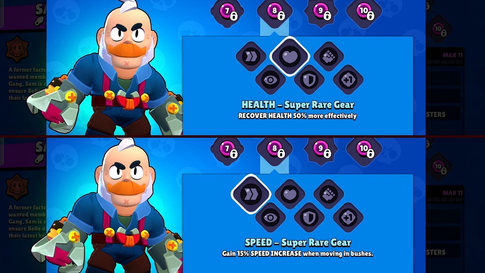 Speed Gear and Health Gear (Image via Supercell)