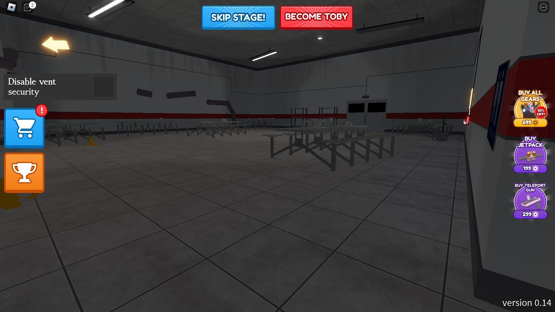 An early obstacle course (Image via Roblox)