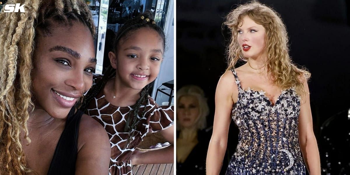 Serena Williams attends the Eras Tour concert with her daughters (Image source: left/INSTAGRAM, right/GETTY)