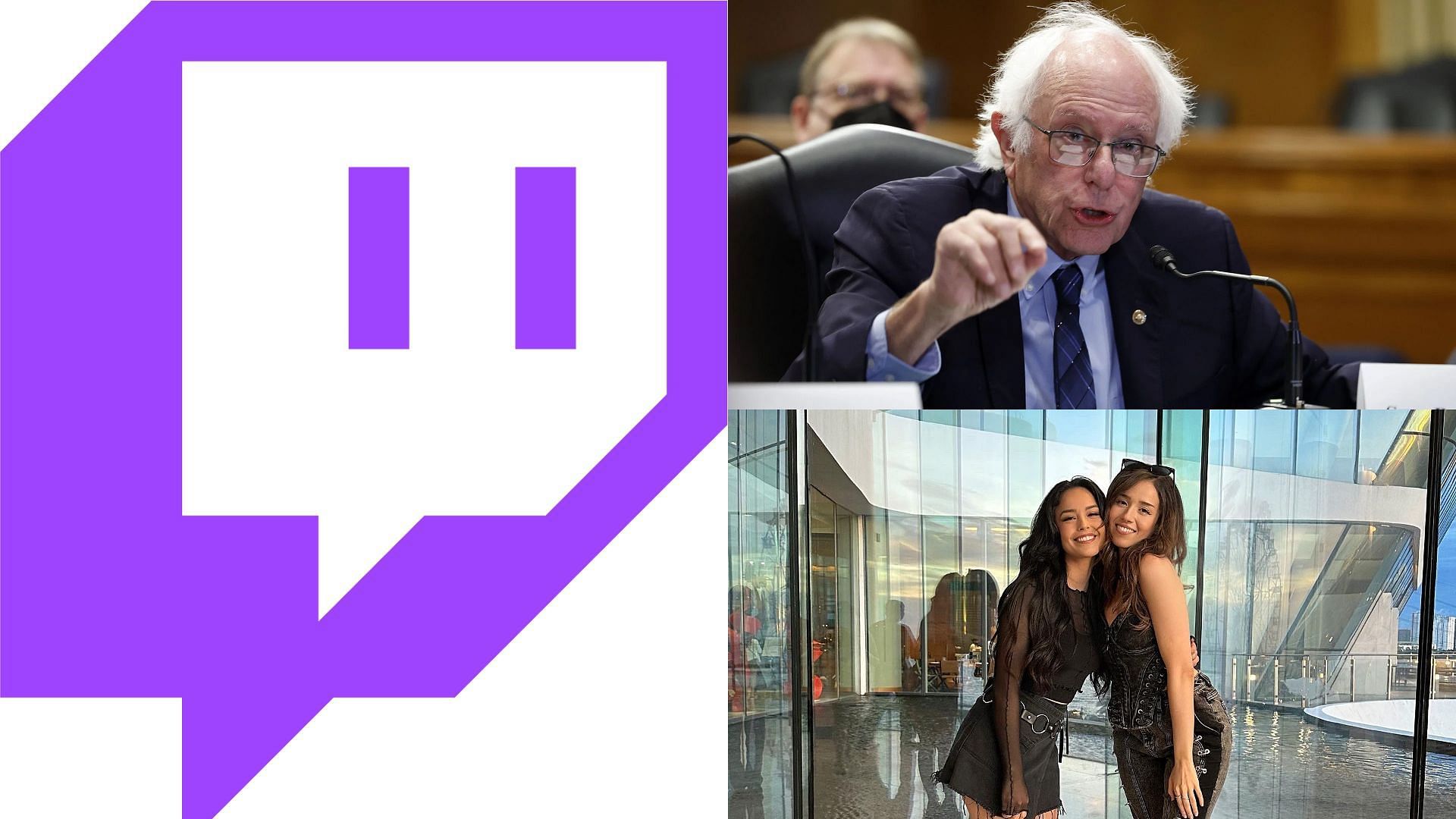 Bernie Sanders is all set to collaborate with Pokimane and Valkyrae in a livestream event (Images via Getty, @Valkyrae/X)