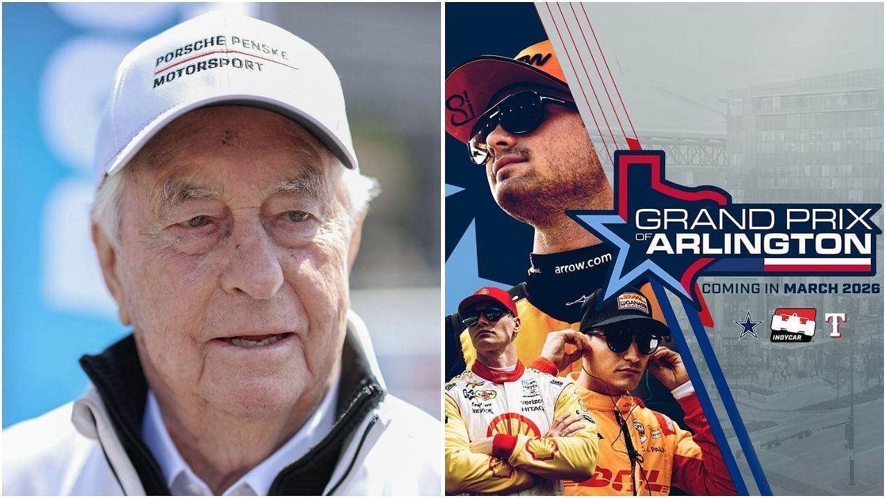 Roger Penske and NFL team unite to bring IndyCar series to Texas streets (Images from Getty Images and @IndyCar on X)