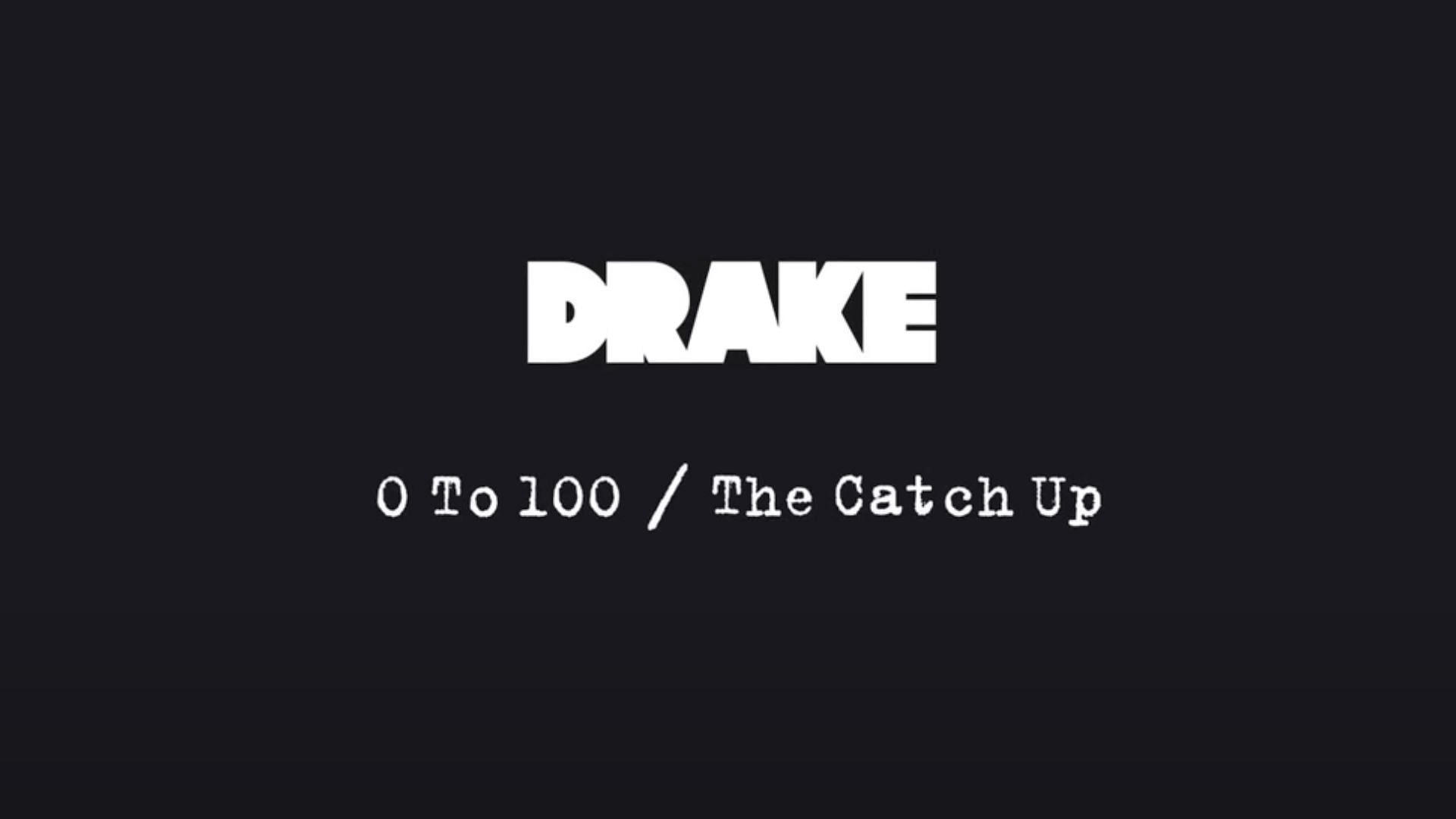 The official cover art for Drake&#039;s hit record &#039;0 to 100/The Catch Up&#039; (Image via YouTube/@DrakeOfficial)