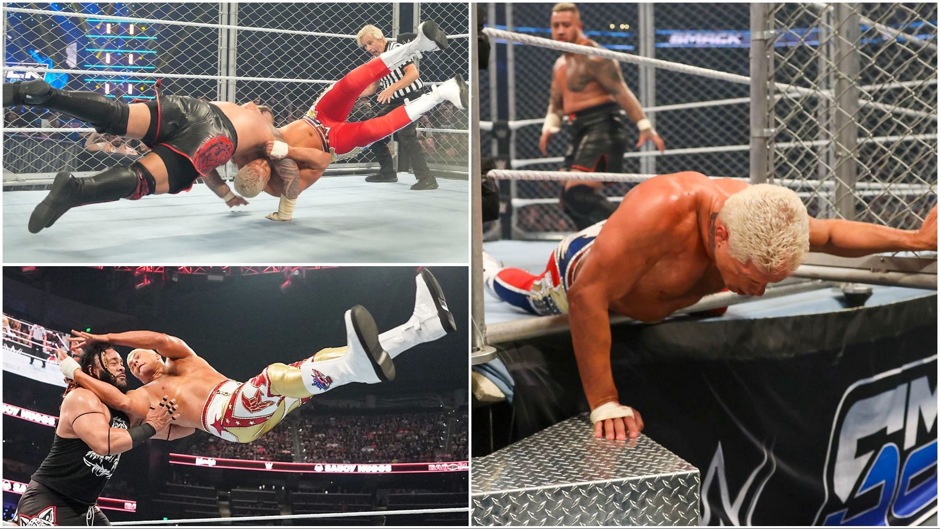Cody Rhodes in action on WWE SmackDown and Bad Blood
