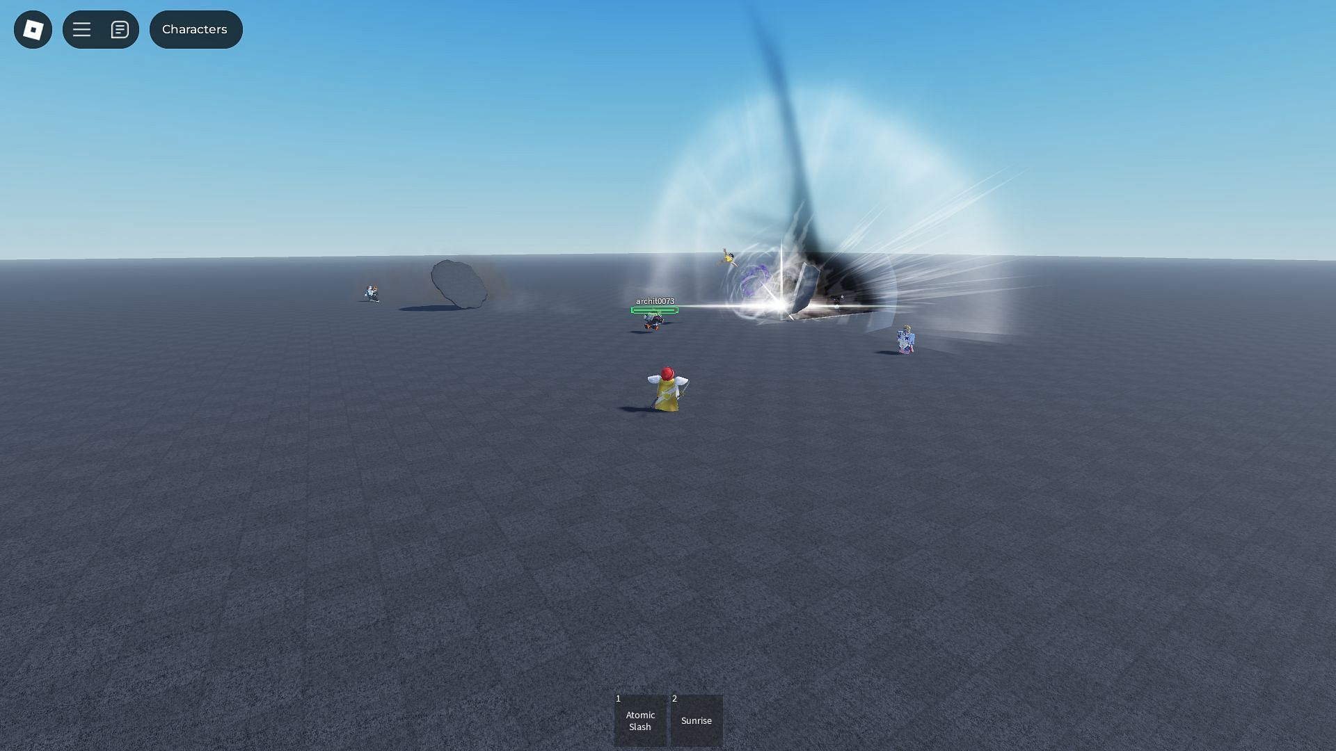 The battle stage (Image via Roblox)