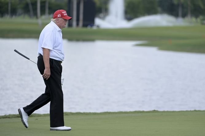 Donald Trump's golf course hosts over 200 linemen as Hurricane Milton causes destruction