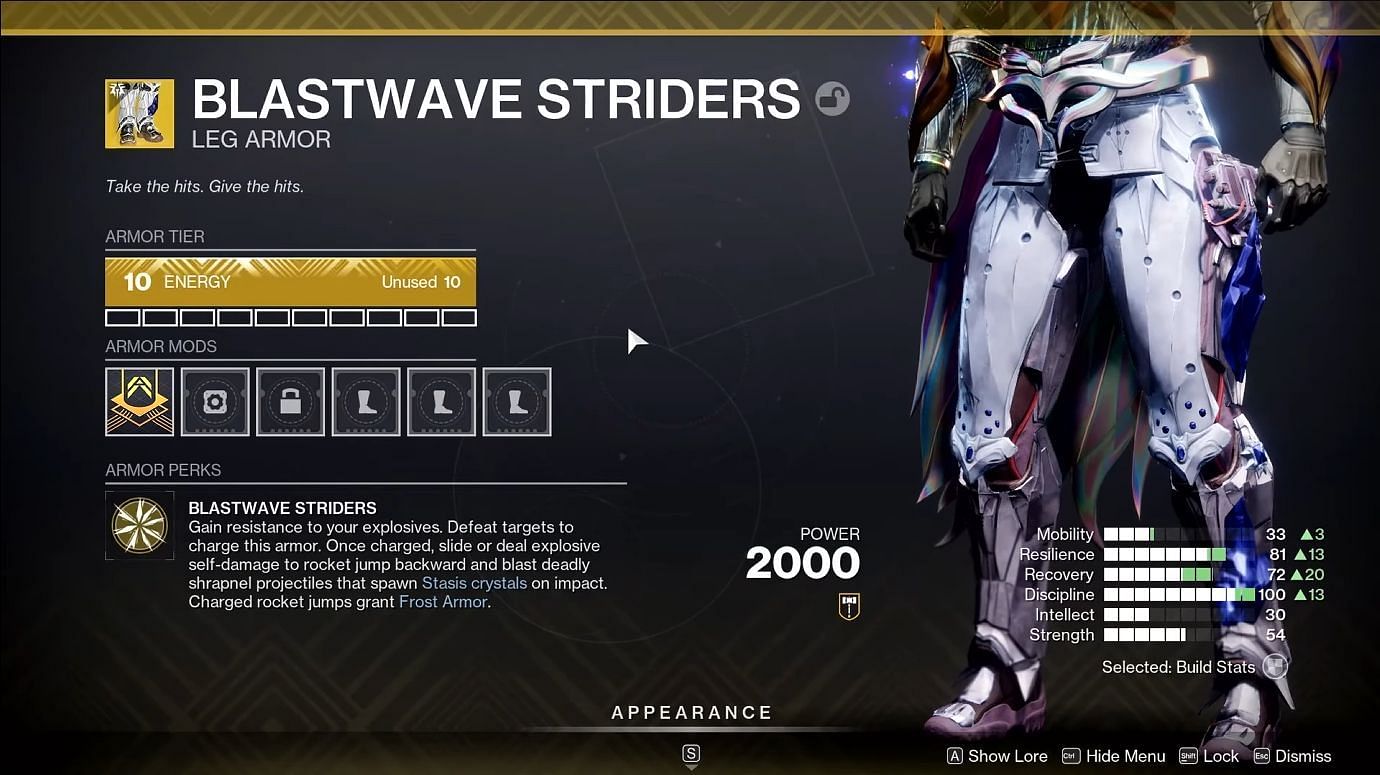 Blastwave Strides in Destiny 2 (Image via Bungie)