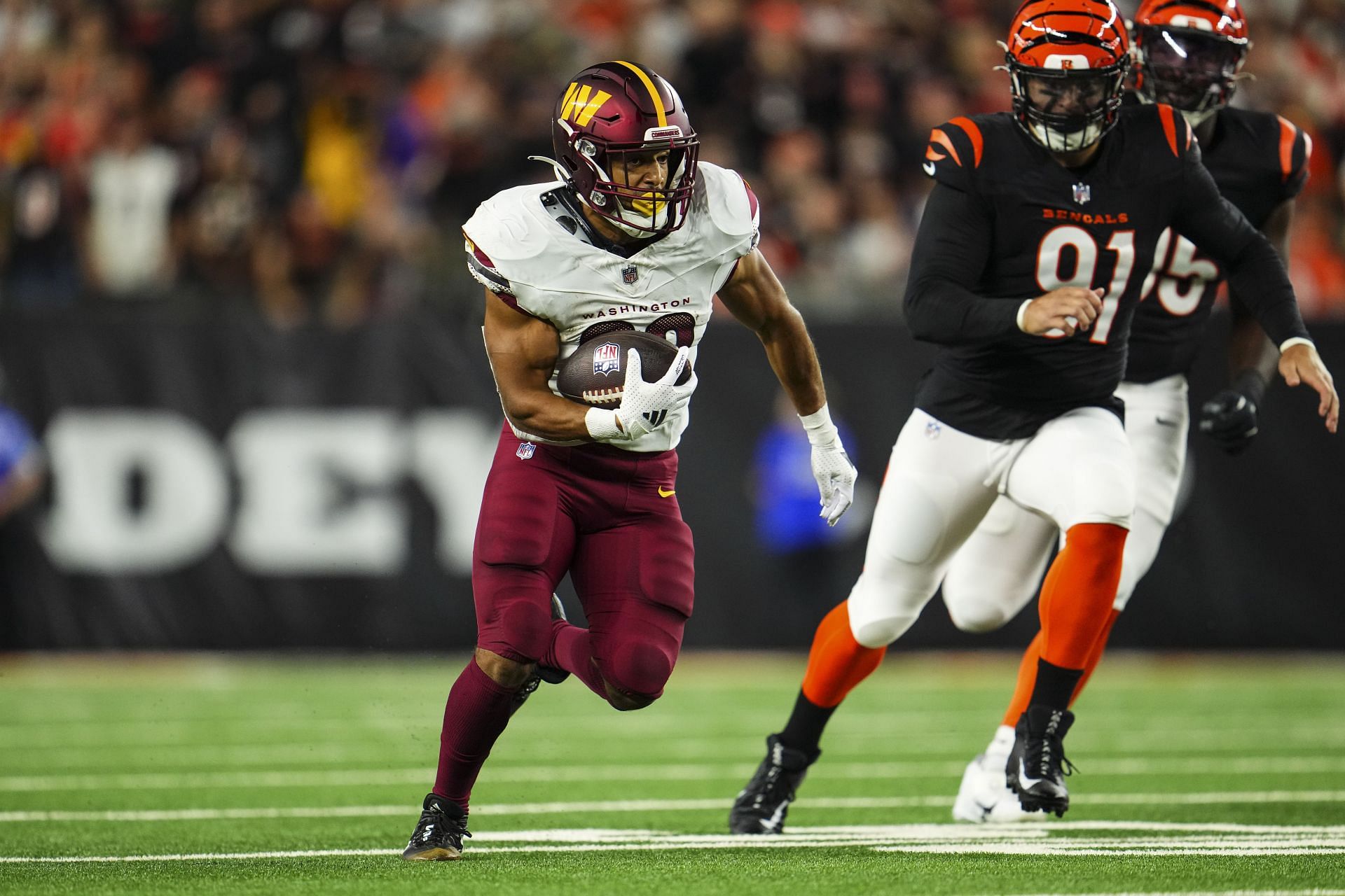 Austin Ekeler during Washington Commanders v Cincinnati Bengals - Source: Getty