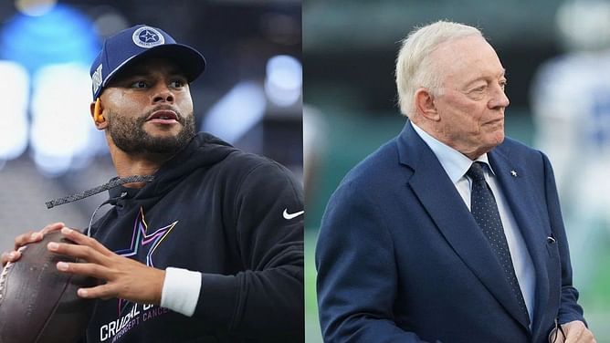 Jerry Jones trying to move target away from $240,000,000 Dak Prescott contract as Cowboys deal with 38-point loss: Report